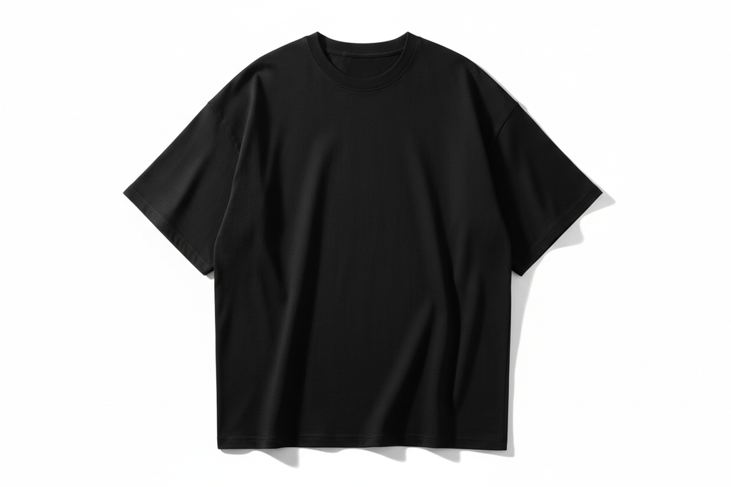 camiseta oversize negra